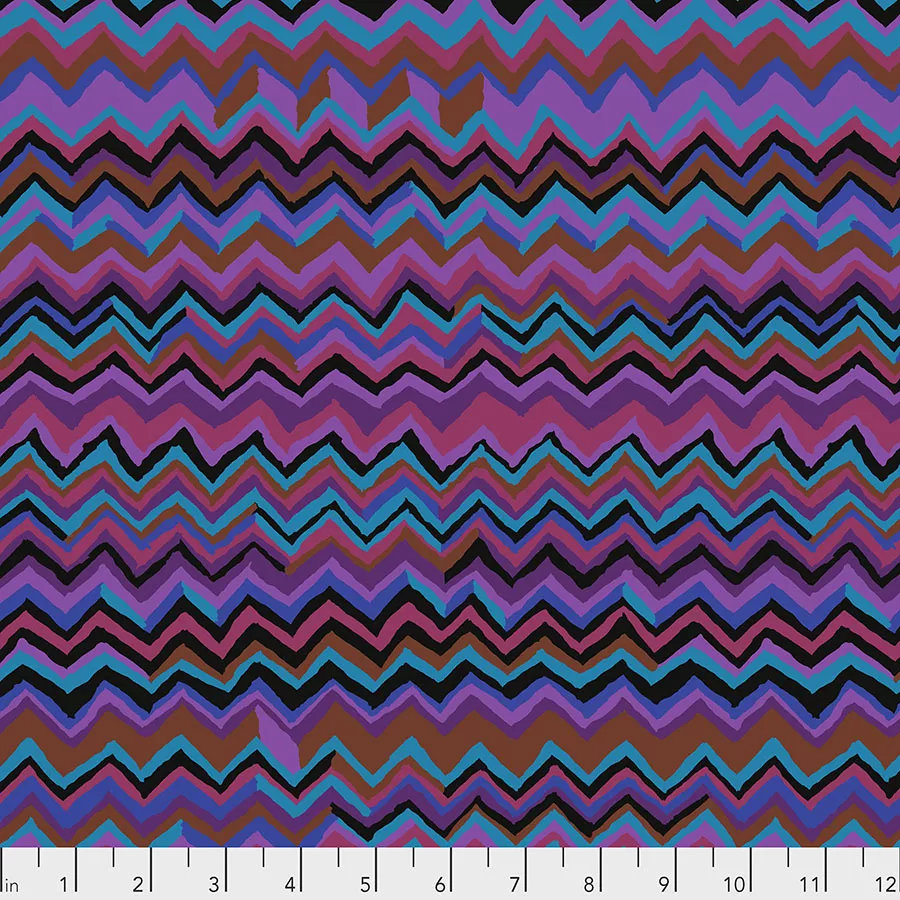 Zig Zag - Purple Stash Kaffe Stripes Kaffe Classics
