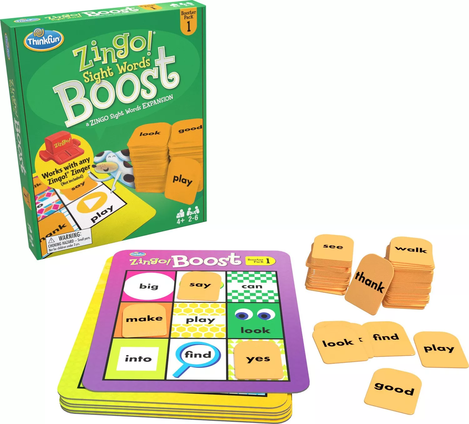 Zingo Sight Words Boost Expansion - Booster Pack 1 by Think Fun