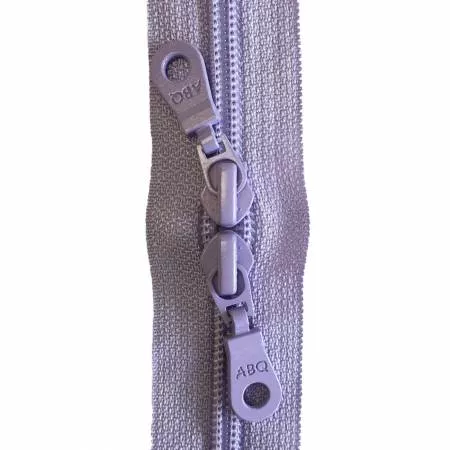 Zipper Purple Heather Double Pull 30 Inch Zipper
