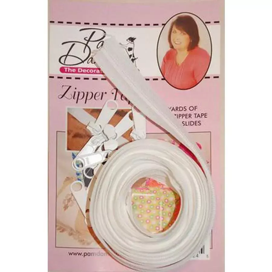 Zipper Tape 3yds white