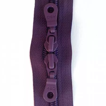 Zipper Wineberry Double Pull 30 inch ABQ Designer Bag Zipper Purple