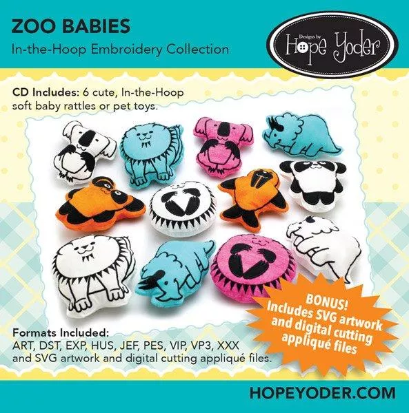 ZOO BABIESEMBROIDERY CD DHY-141